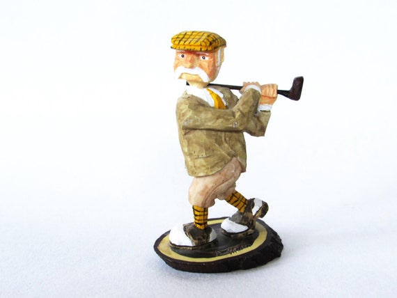 miniature golfer figurine