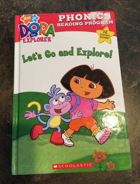 Dora The Explorer Repurposed Book Cover By Myhoard On Etsy