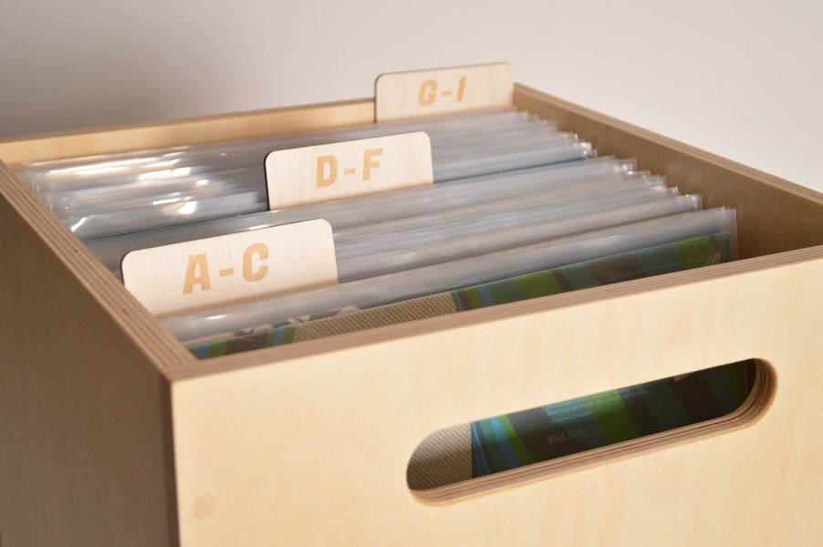 Vinyl Record Dividers Set of 9 Rectangular Tab AZ