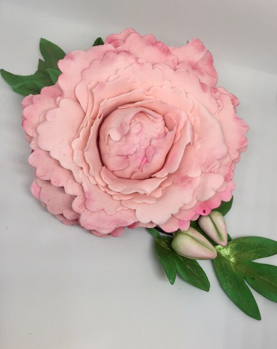Peony gumpaste Flower/Large Gumpaste Flower by SweetCakeFetish