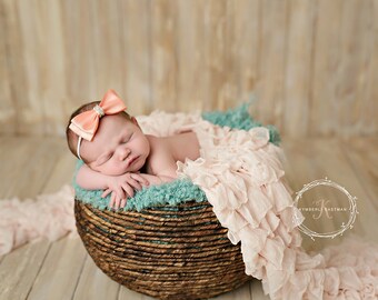 Ruffle Blanket, Pink ruffle blanket, Photography background, photography blanket, newborn blanket,