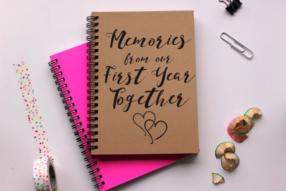 Memories from our First Year Together 5 x 7 journal