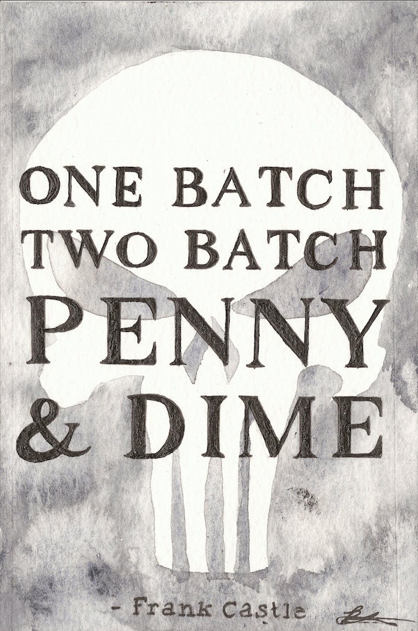 One Batch Two Batch Penny & Dime. Daredevil / Punisher