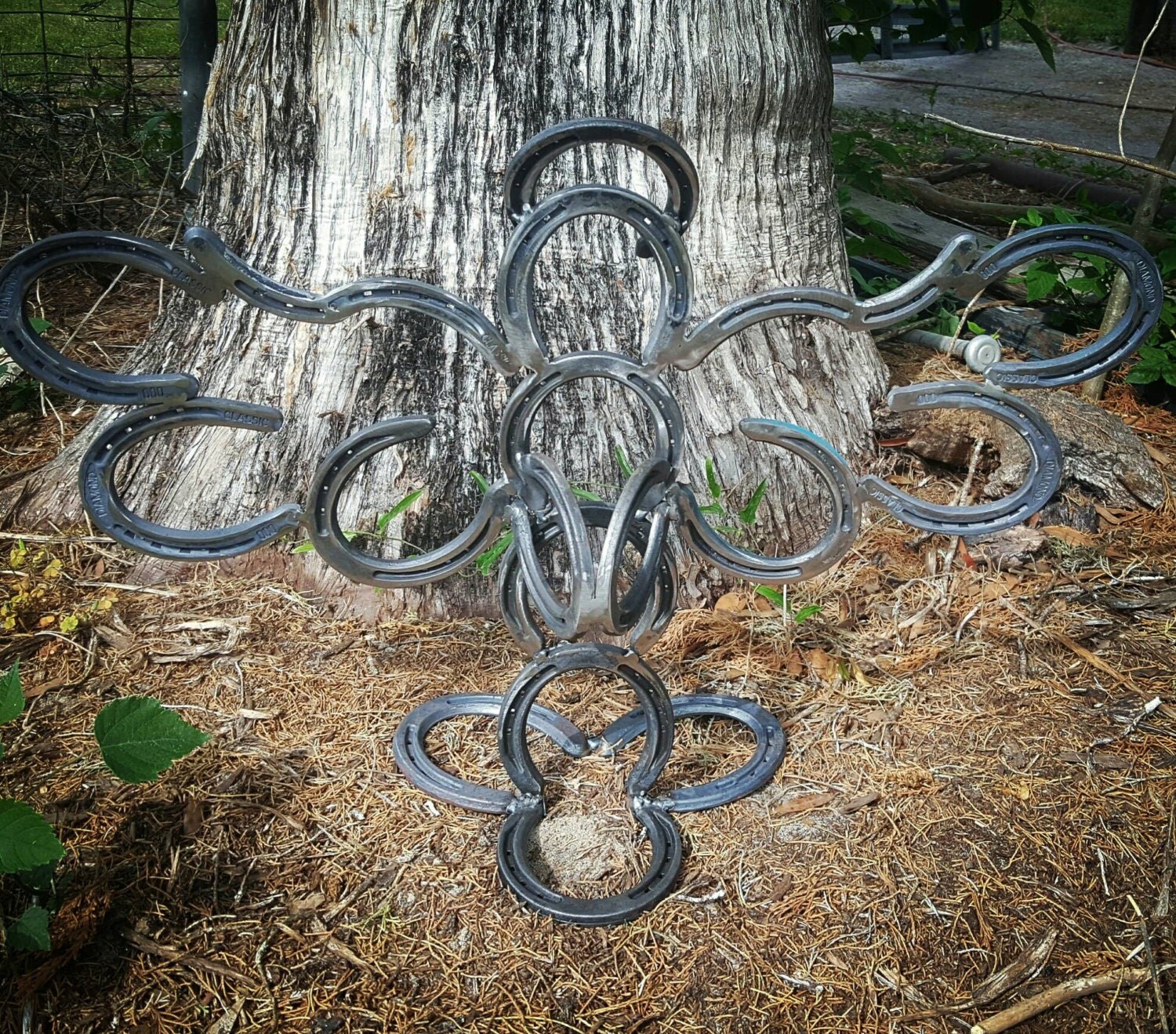 Rustic Horseshoe Angel Wings Praying Hands by KadysKustomKrafts