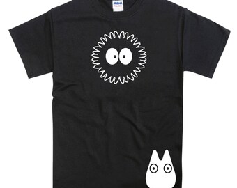 Totoro Soot Sprite Toto Bunny Anime Tribute Tshirt