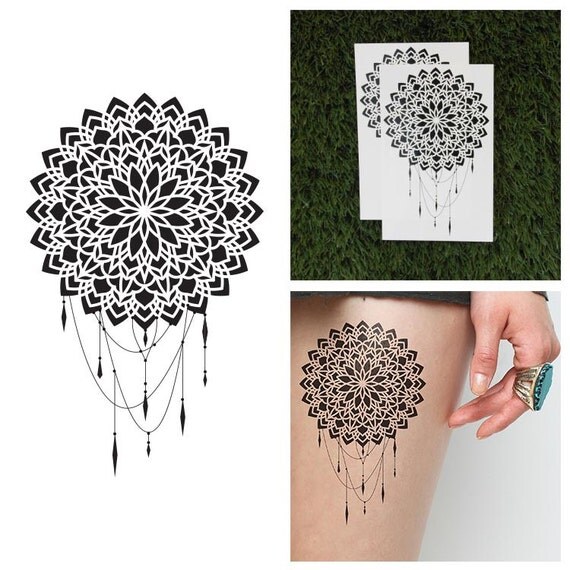 Tattify Dreamcatcher Mandala Temporary Tattoo - Dream (Set of 2)