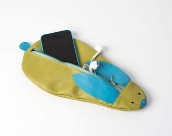 money pouch leather pencil case pencil pouch bunny coin purse with zipper cosmetic pouch gadget case