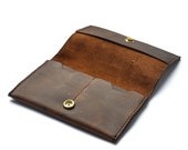 Leather Tobacco Pouch, Rolling Tobacco Case - Handmade - Kodiak Oil-Tanned leather - The Ruston From Shire Supply Company