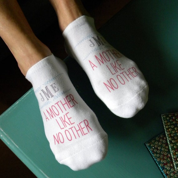 A Mother Like No Other Monogram Socks Mother's Day Gift