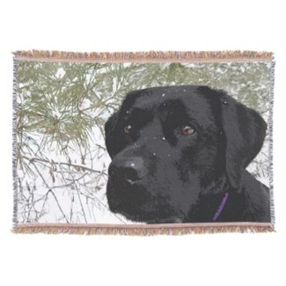 Black Lab Blanket 13SPL Labrador Blanket Duck Dog