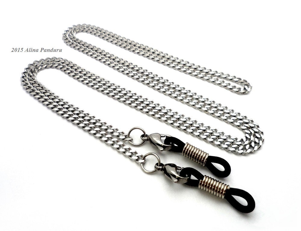 Mens Eyeglass Chain Stainless Steel Eyeglasses Chain For Men