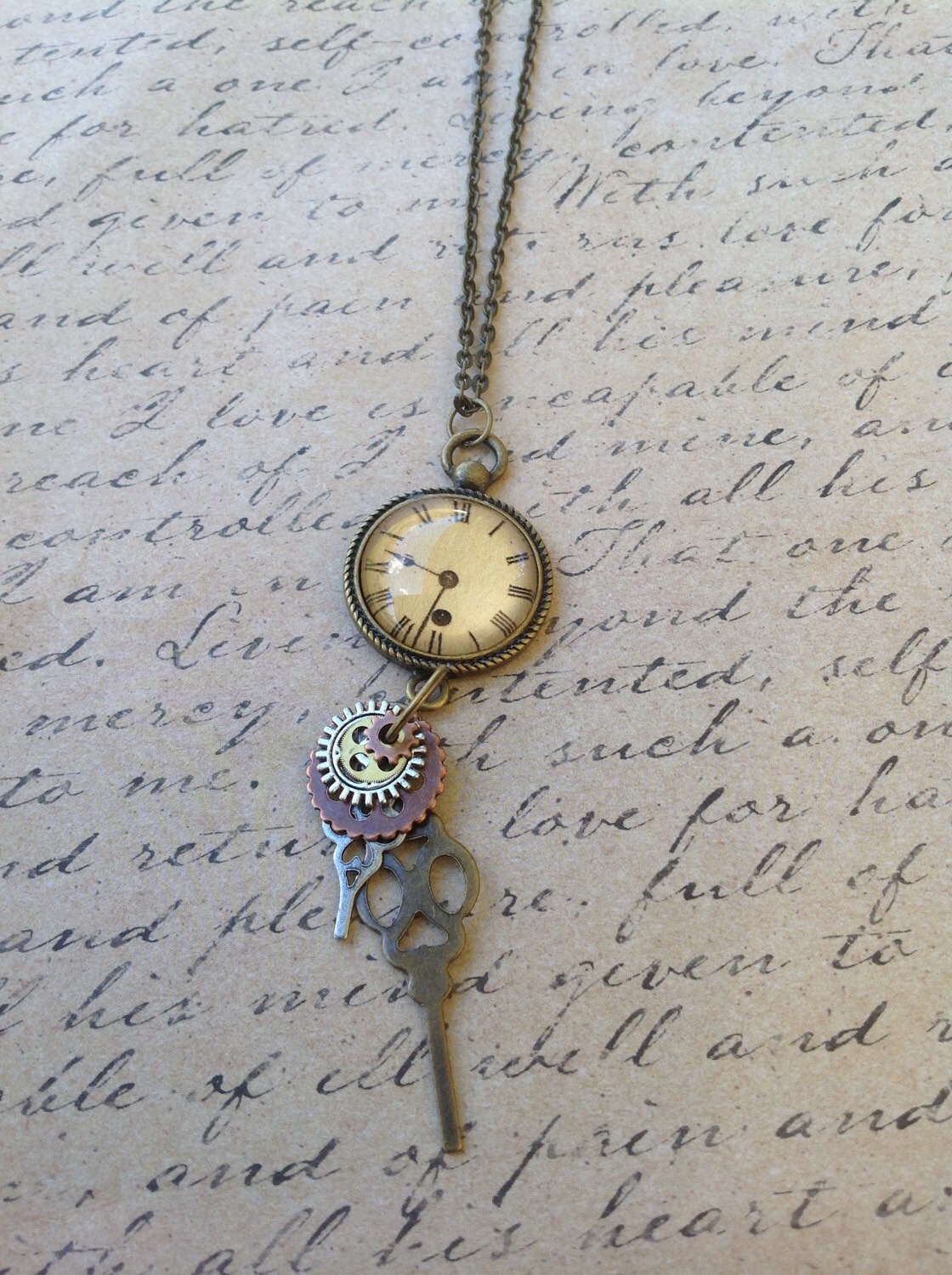 Clock Part Necklace Clock Necklace Watch Jewelry Steampunk