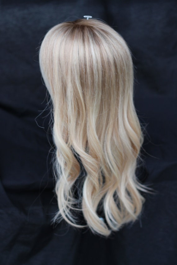 Blonde Human Hair Topper By Gardeauxwigs On Etsy 3132