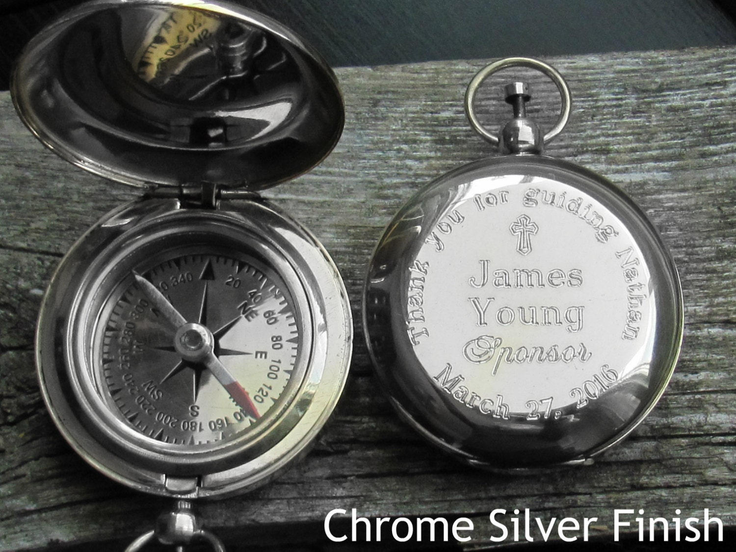 Engraved Compass. Working Compass. Compass Gift. by EngravedGifts1