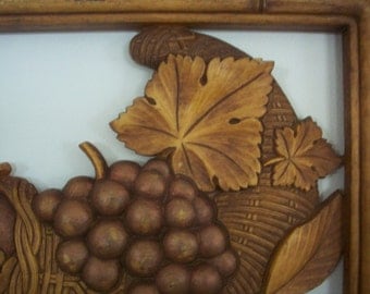 Vintage Coppercraft Cornucopia Wall Art, Dart Industries, 1978