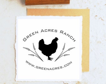 Farm Stamp, Fresh Egg Custom Rubber Stamp, Farm Rubber Stamp, Animal Self-Inking, Chicken Stamp, Egg Carton Stamp, Farm Logo CS-10267