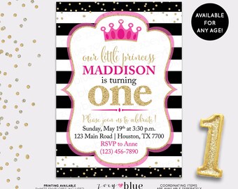 pink and black party invitations