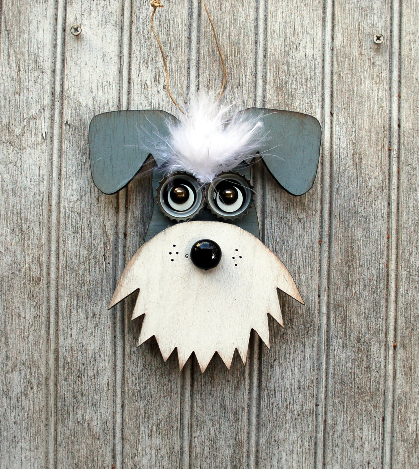 schnauzer garden ornament