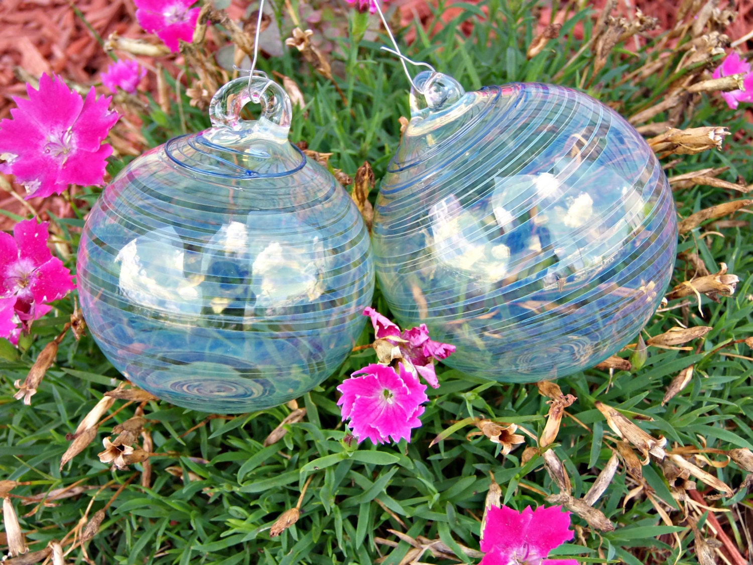 handmade glass christmas ornament garden sun catchersilver handmade glass christmas ornament garden sun catchersilver