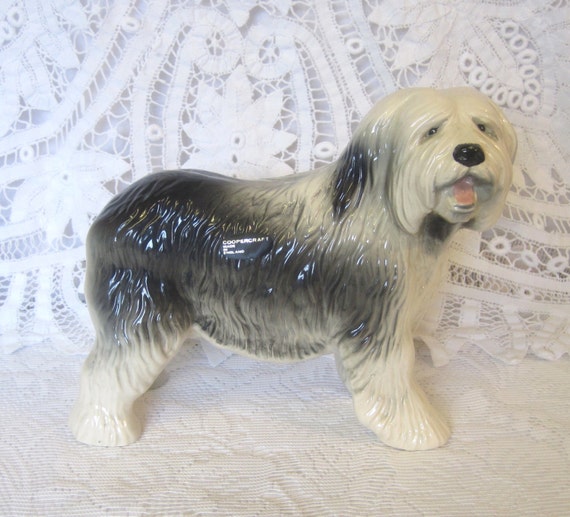 large old english sheepdog stuffed animal