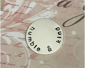 Sterling Silver Coin - Personalized Coin - Round Token - Hand Stamped Coin - Personalized Token - Personalized Keepsake - Gift for Him Groom