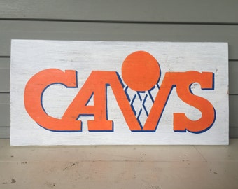 Cavaliers Man Cave Sign Believeland Cavs Cleveland NBA CLE Rustic Decor Garage Hand Painted Custom Vintage Logo