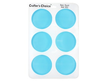 Round Silicone Mold for Soap, Bath Fizzies, Shower Tabs, Pedi Soaps