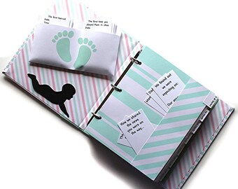 Personalized Baby Memory Book - First Year Baby Journal - Baby Scrapbook - Keepsake Memories - Baby Record Book - First Year Diary - Unisex