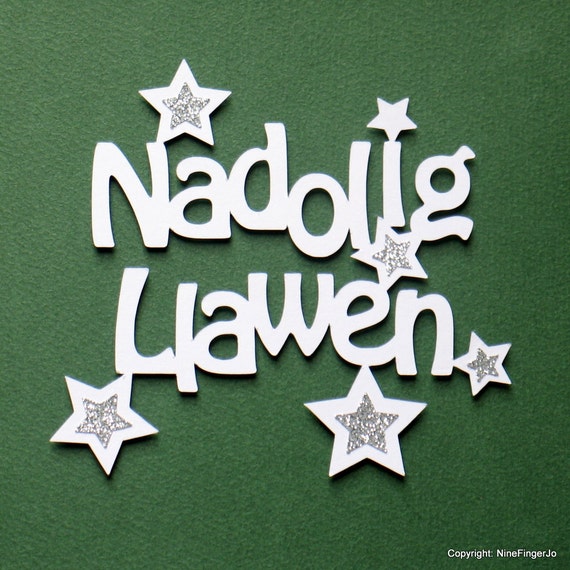 SVG Template Nadolig Llawen Christmas Template Clipart