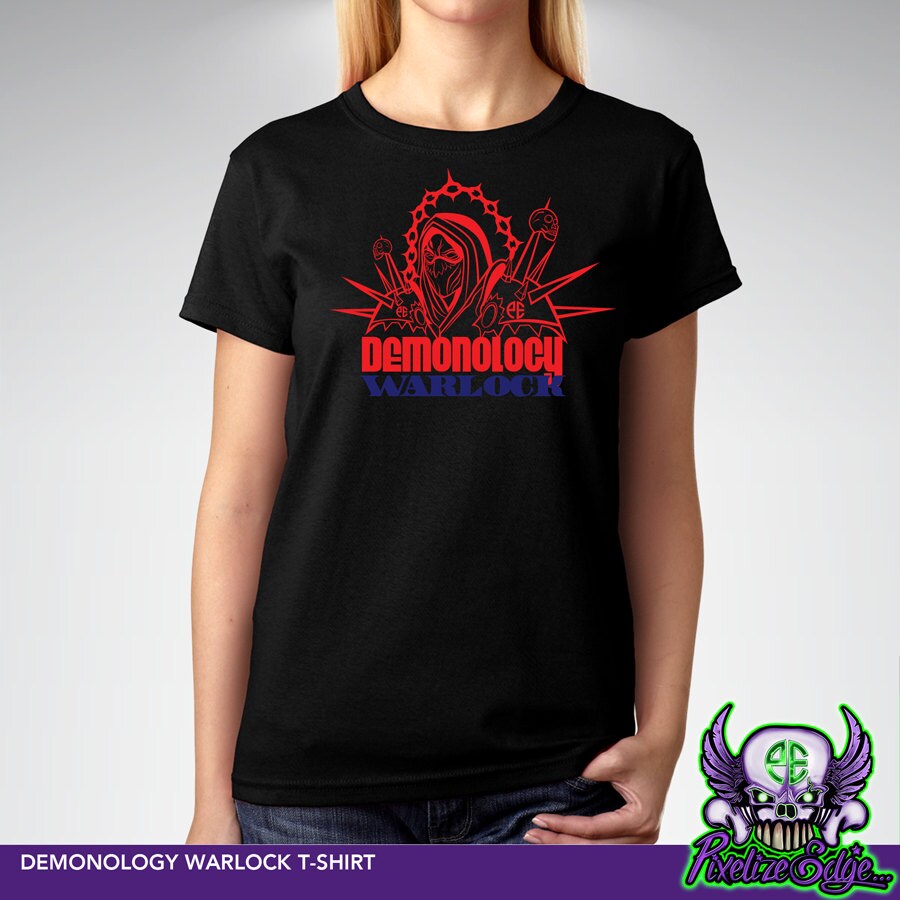 Demonology Warlock Tshirt World of Warcraft by PixelizeEdge