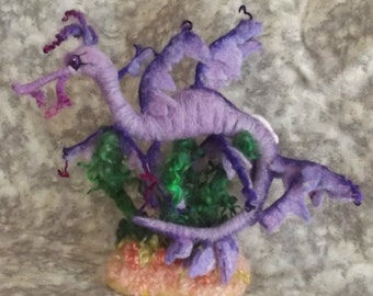 Needle felted Leafy Sea dragon, Needle felted Animal, Needle felted sculpture, Leafy Sea Dragon