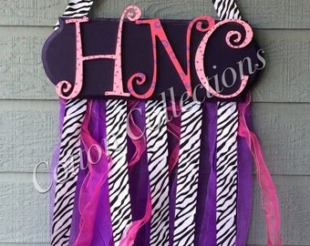 Personalized Hairbow Holder, monogramed hair bow holder, custom hair bow holder, large bow holder