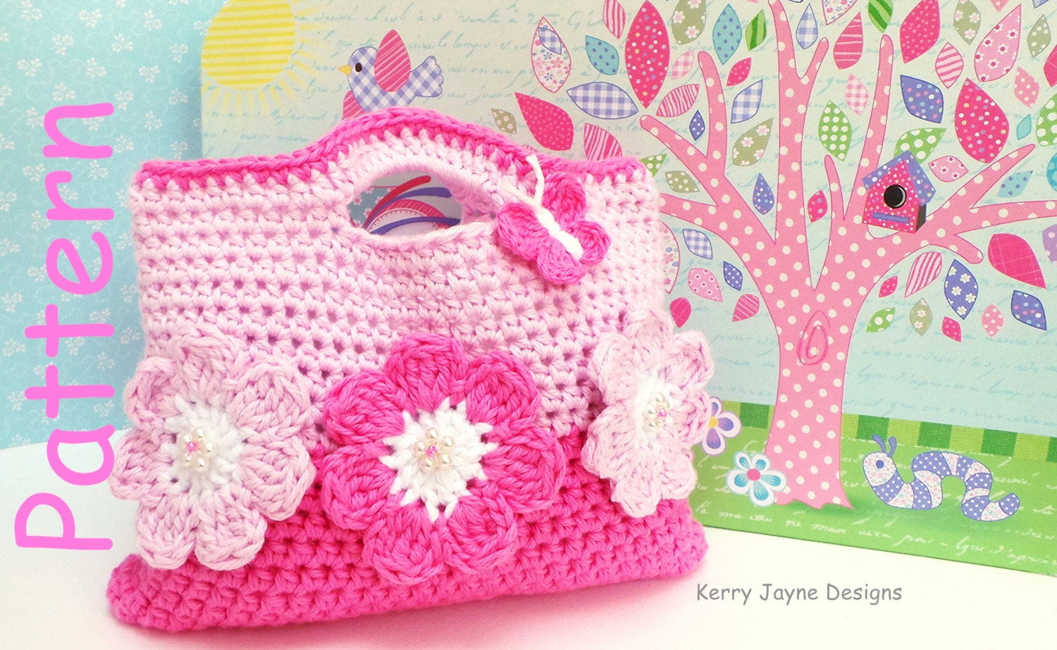 CROCHET Bag Pattern By KerryJayneDesigns by KerryJayneDesigns