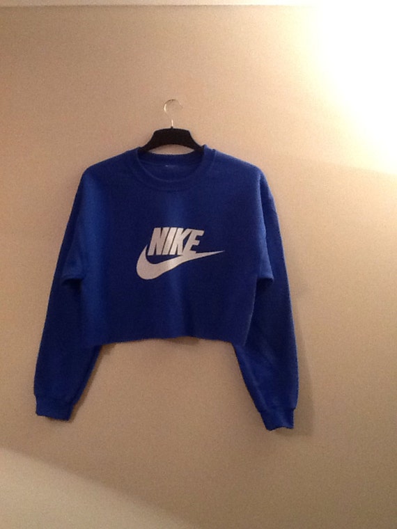 unisex customised nike cropped jumper sweatshirt festival