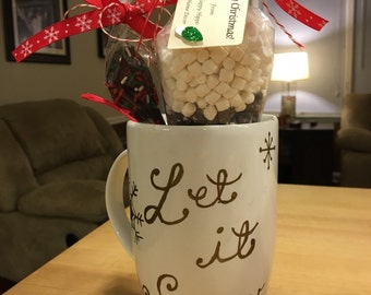 Hot Chocolate and Handpainted Mug Giftset
