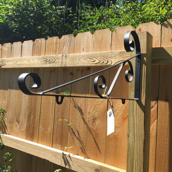 Sign hanger Large 28 Wrought Iron Hanger Outdoor Wooden