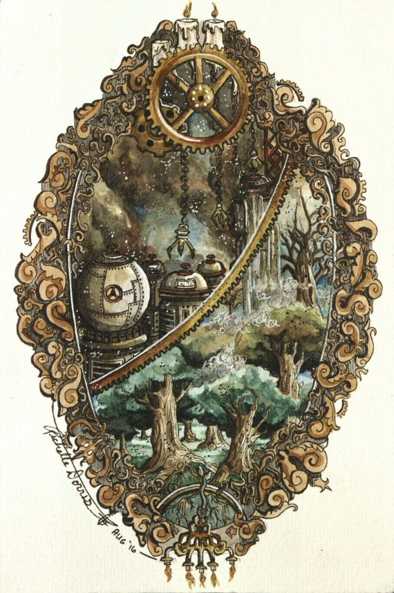 4"x6" PRINT: Steampunk Mini Art by ArtyStudios steampunk buy now online