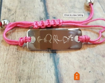 Signature Bracelet - Handwriting Bracelet - Memorial Bracelet - Bracelet with custom signature - Loss Bracelet - Sympathy Bracelet
