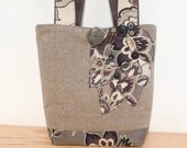 Large Fabric Tote Bag - Brown Tote Bag - Black Tote Bag - Fabric Handbag - Brown Handbag - Travel Tote - Book Bag - Brown Purse - Black Bag Large Fabric Tote Bag - Brown Tote Bag - Black Tote Bag - Fabric Handbag - Brown Handbag - Travel Tote - Book Bag - Brown Purse - Black Bag