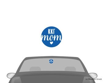 KKG Kappa Kappa Gamma Circle Mom Car Laptop Window Vinyl Sorority Decal Sticker