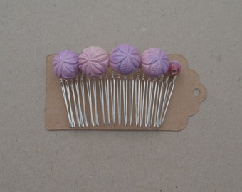 Unique purple hair comb related items | Etsy