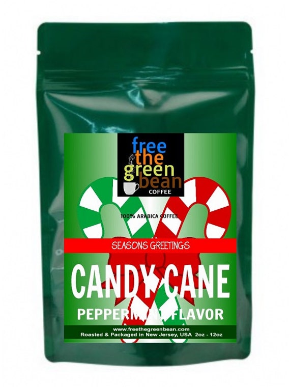 Candy Cane Pepperment Flavored Coffee. Great by FreetheGreenBean