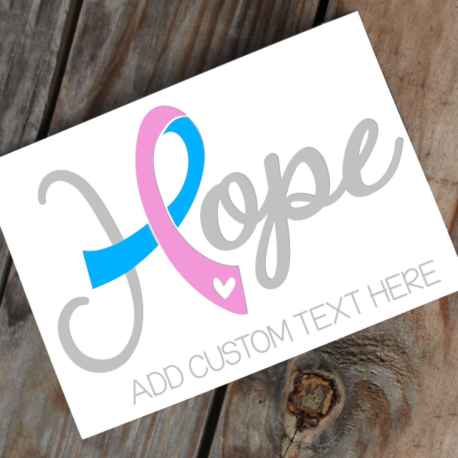 Miscarriage Infant Loss SIDS Hope Awareness Ribbon Decal