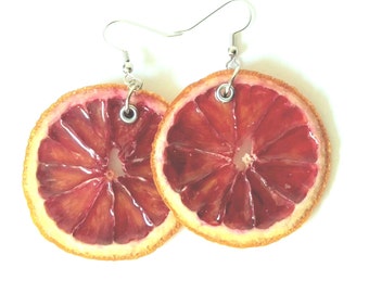Real Blood Orange Earrings