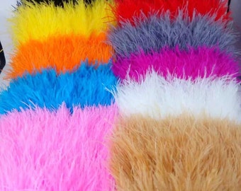 10 yards 8-10cm height white ostrich feathers trim,Ostrich feather Ribbons, feather boa ,ostrich feather plumes,wedding feather centerpieces