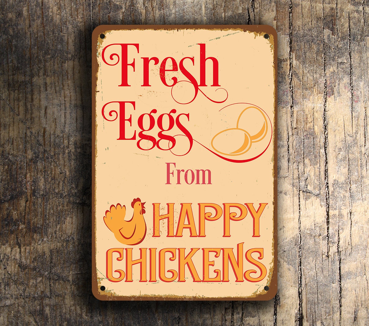 FRESH EGGS SIGN Fresh Eggs Signs Vintage style Fresh eggs