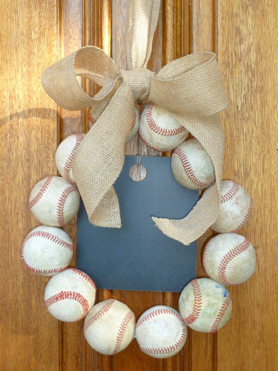 Established Year Baseball Wreath