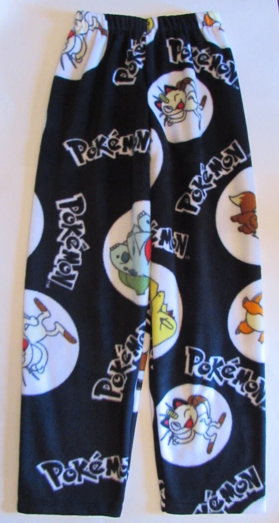 Pokemon fleece pajama bottoms