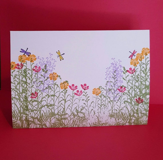 Items similar to Handmade Blank Note Card on Etsy