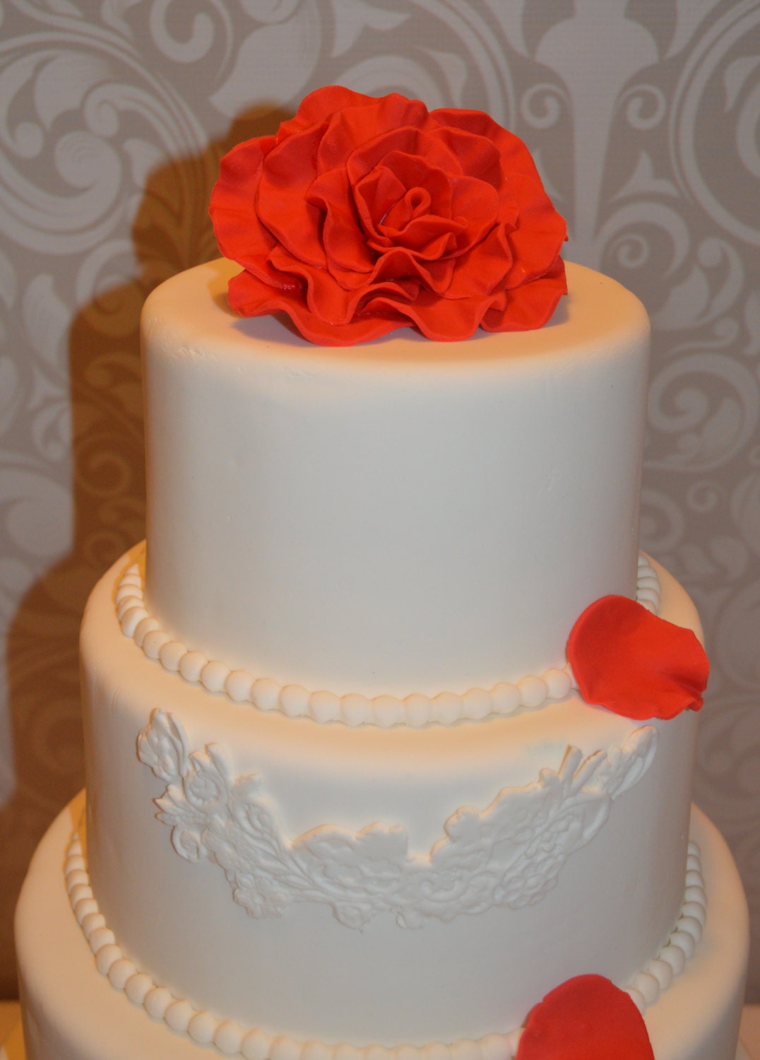 Two Tier Fondant Faux Wedding Cake Fake wedding cake faux